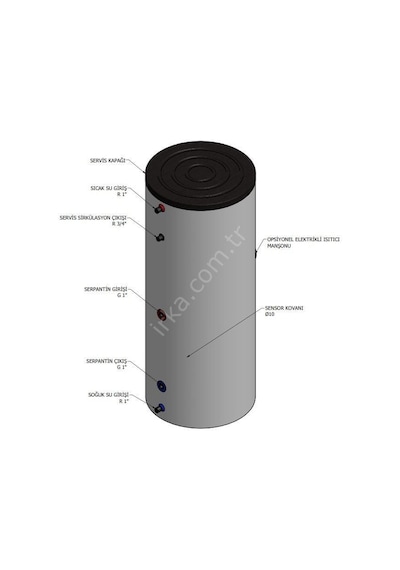 Baymak Boyler Isıtıcı Kiti 3000 Watt 160-200 Lt 220v