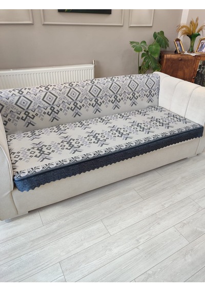 Koltuk Örtüsü Kaymaz Kilim Siyah