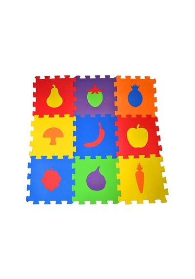 Matrax Oyuncak Polimat 33x33cm  9mm Meyveler