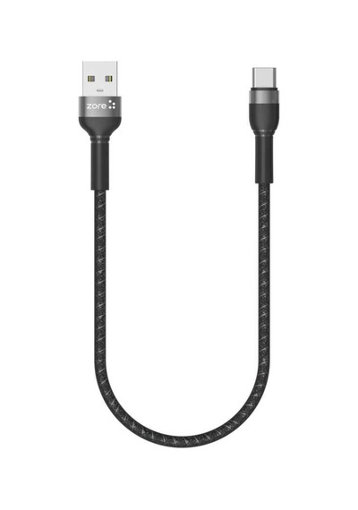 Shira Serisi Type-C Usb Kablo 30 Cm-Siyah