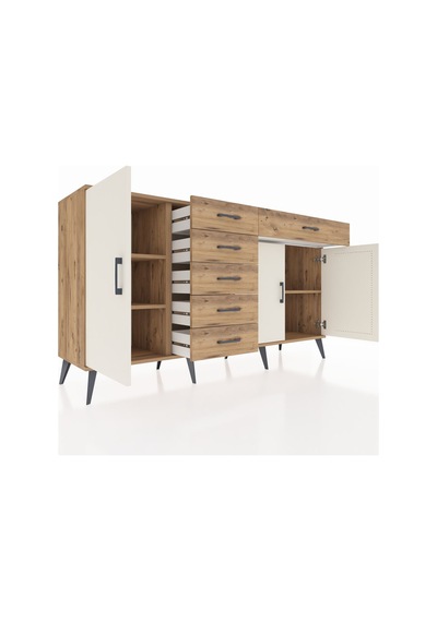 Hyperion Konsol 3 Raflı 6 Çekmeceli 3 Kapaklı 176x44x99 Çam-aytaş Çam-aytaşı/çam Hyperion Konsol 3 Raflı 6 Çekmeceli 3 Kapaklı 176x44x99 Çam-aytaş Çam-aytaşı/çam