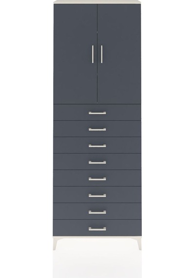 Arges Dolap 3 Raflı 8 Çekmeceli 2 Kapaklı 88x30x243 Aytaşı-an... Aytaşı