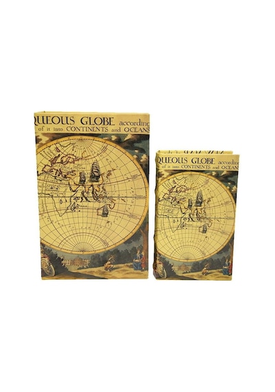 Kutu Kitap Harita 2'li Set Dekoratif Hediyelik Arbltgs8saqqc2zr9hy