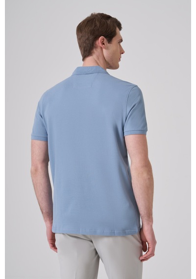 Morven Erkek Mavi Basic Polo Yaka Dynamic Fit T-shirt 26yc018007300 Mavi