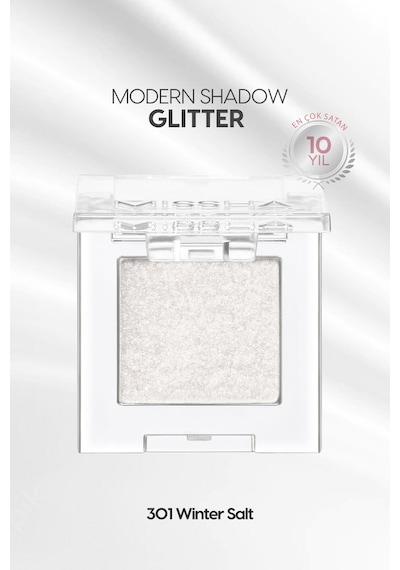 Missha Kalıcı Topaklanma Yapmayan Simli Tekli Far Modern Shadow Glitter 301 Winter Salt