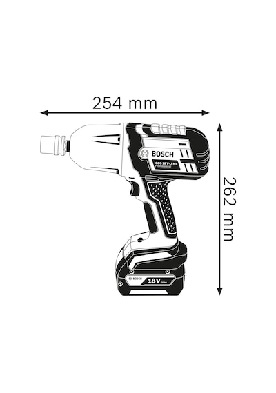 Bosch Professional GDS 18V-LI HT Darbeli Somun Sıkma Makinesi (Akü ve Şarj Cihazı Yok) - 06019B1300