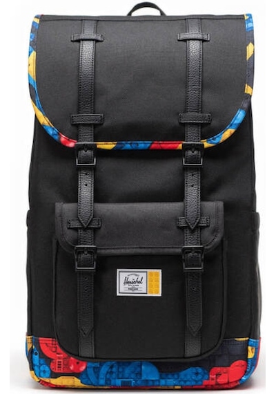 11608-07028 Herschel Little America Backpack - Abstract Bricks Çok Renkli