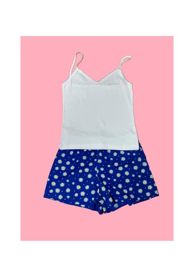 Pazarız Pembecin Şortlu Pijama Takımı Babydol İp Askılı Yazlık Pamuklu Kolsuz Beyaz Askılı Mavi Çiçekli Mavi Pazarız Pembecin Şortlu Pijama Takımı Babydol İp Askılı Yazlık Pamuklu Kolsuz Beyaz Askılı Mavi Çiçekli Mavi