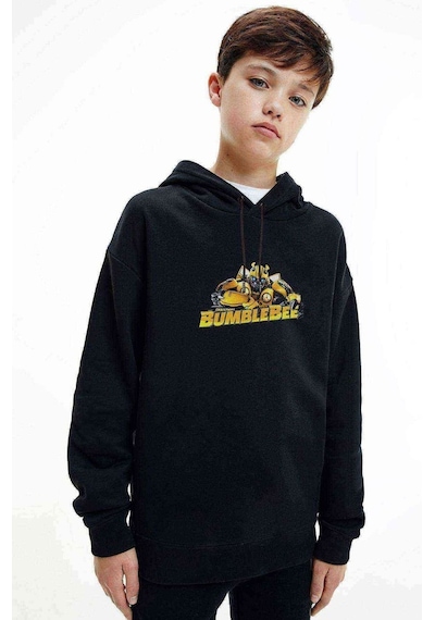 Tshirthane Transformers Bumblebee Christmas Baskılı Unisex Çocuk Sweatshirt Siyah