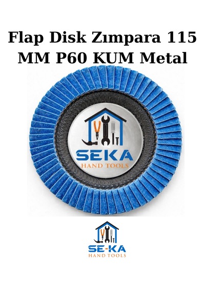 Flap Disk Zımpara 115 Mm P60 Kum Metal - Ahşap Taşlama Diski 10 Adet
