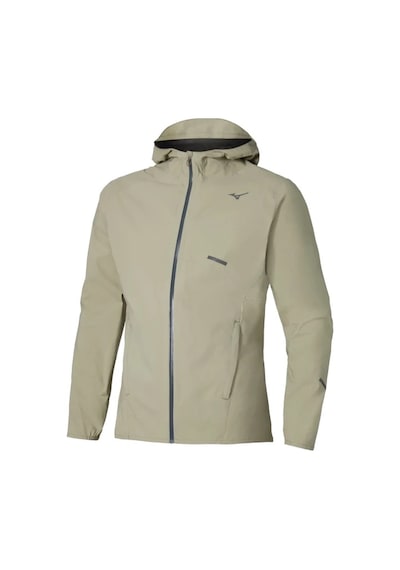 Mizuno Waterproof 20k Hooded Jacket Erkek Yağmurluk Kahverengi Çok Renkli