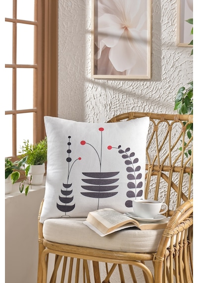 Soft Kadife Baskılı 43 X 43 Cm Kırlent Kılıfı Geometrik