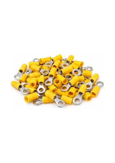 Sh Powermaster Pm-39078 4-6mm2 Kesit 34x15x8mm Soket Sarı İzoleli Kablo Pabucu 100'lü Paket Najmaddin