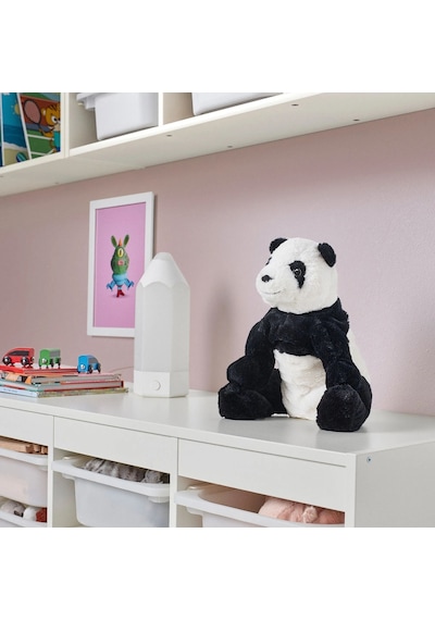 Ikea Kramıg Peluş Oyuncak 30 Cm Siyah - Beyaz