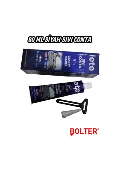 Siyah Sıvı Conta Rtv +300 C Isıya Dayanıklı 80 Ml Tüp Silikon