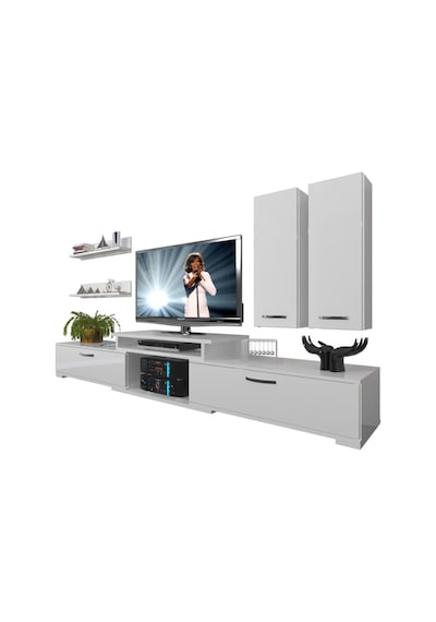 Decoraktiv Flex 5d Mdf Tv Ünitesi Tv Sehpası Beyaz