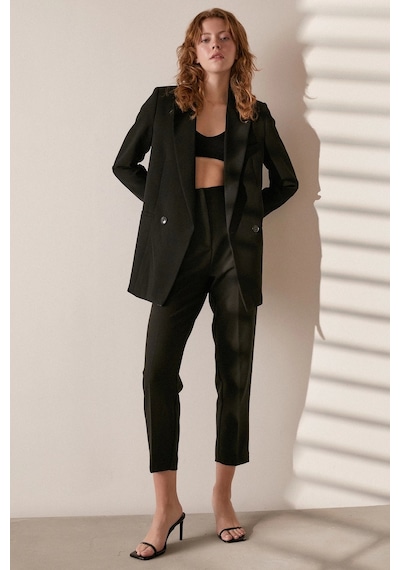 Never More Skinny Kumaş Pantolon Siyah
