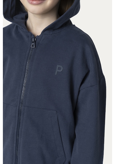 Unisex Çocuk Fermuarlı Lacivert Sweatshirt Çok Renkli