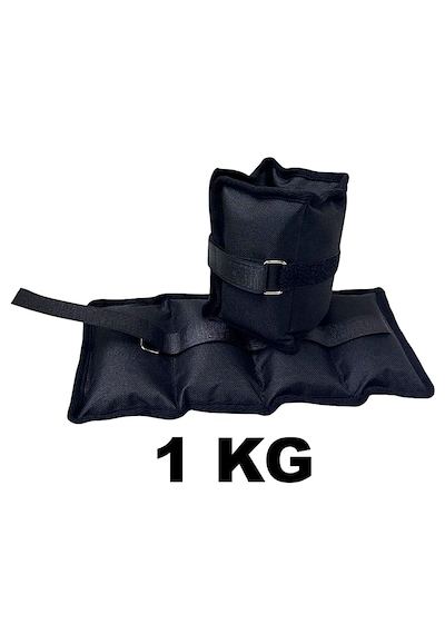 Me&ra Sport 1 Kg X 2 Adet El Ayak Bilek Ağırlık Seti Kum Ağırlık Torbası siyah