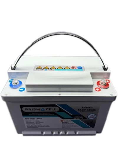 Prismacell Lifepo4 Akü 105a 105 Amper 12.8 Volt Lityum Marin, Karavan, 12v 100a Solar Akü Batarya