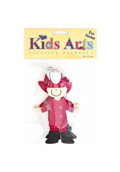 Kids Arts Eva Sticker İtfaiyeci 3 Lü St-0445