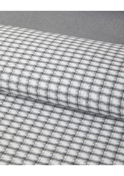 English Home Swirl Check İpliği Boyalı Çift Kişilik Çarşaflı Nevresim Takımı 200x220 Cm Siyah Siyah