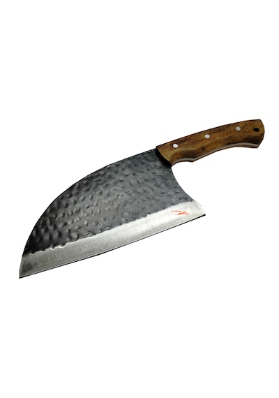 Kamp Bıçağı Şef Bıçağı Salata Bıçak Çelik Büyük Boy 30cm Keskin Kılıflı Siyah