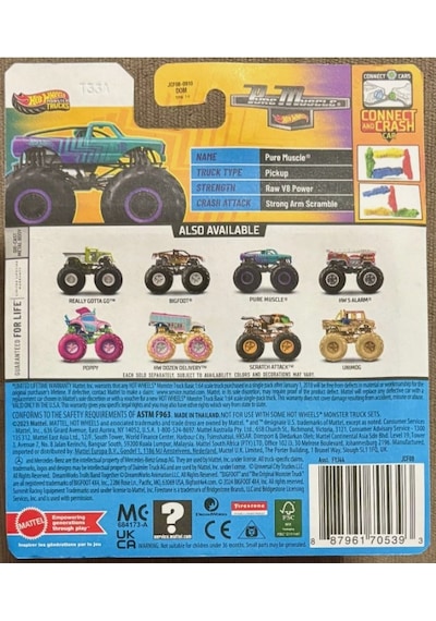Hot Wheels 2025 Monster Trucks - Pure Muscle Nocolor