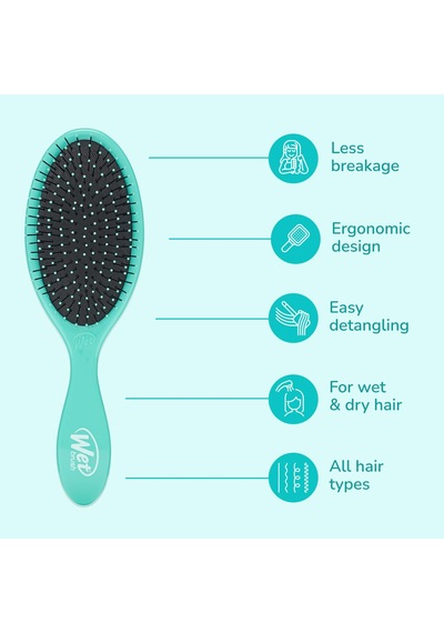 Wet Brush Orijinal Detangler Saç Fırçası, Amazon Exclusive Aqua- Ultra Yumuşak Intelliflex Kıllar - Sku: Smg8690010429551