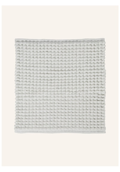 Axel Banyo Paspası 60x60 Cm, Kare, Yumuşak, El Yapımı, Kaymaz Tabanlı Beyaz