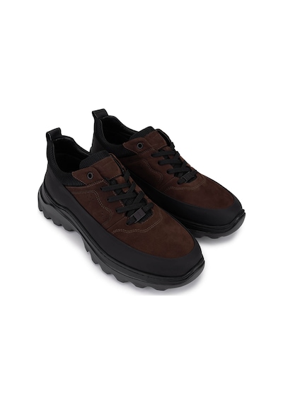 Tamer Tanca Erkek Hakiki Deri Kahverengi Sneakers & Spor Ayakkabı 298 3256-25283 Erk Ayk Sk25-26 Kahve Dante Kahve