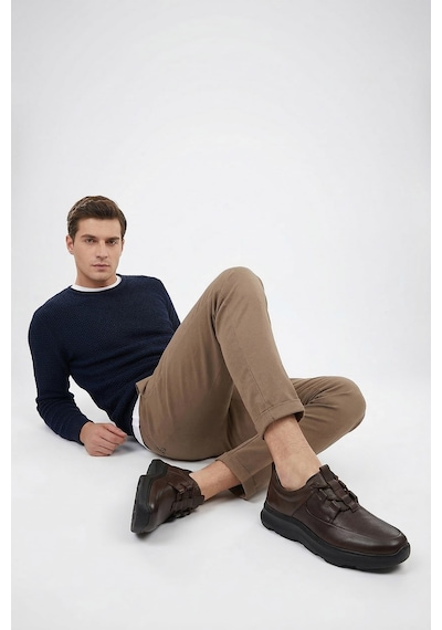 Diğer Erkek Kahve Antik Bağcıklı Hakiki Deri Comfort Sneaker Ddma73542629 Kahve
