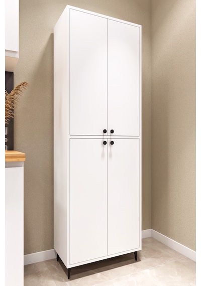 Ases Mobilya Ases E51 Çok Amaçlı Dolap Mutfak Dolabı , Banyo Dolabı , Kiler Dolabı , Ayakkabılık Dolabı Beyaz Beyaz