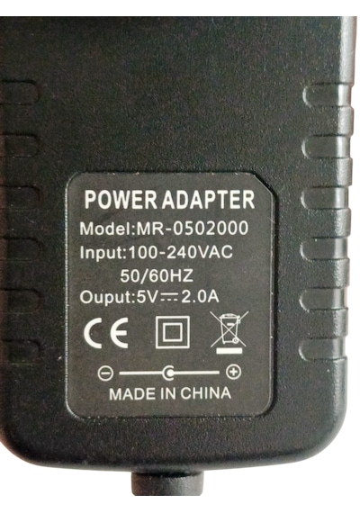 5v 2a 10w Power Adaptör Şarj Cihazı - 5 Volt 2 Amper Standart Uçlu Adaptör Siyah M8