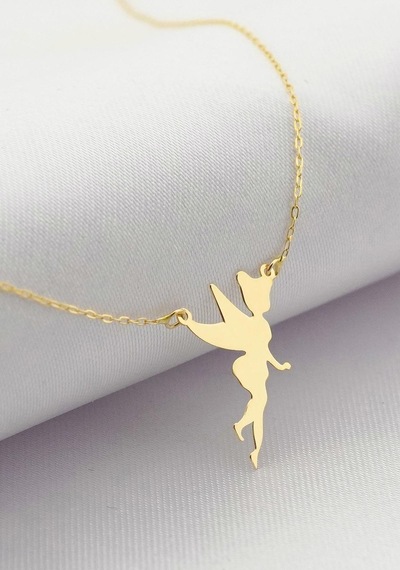 14k Altın Peri Kolye 4n37045 Sarı