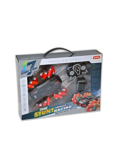 Ctoys 360 Derece Dönen Şarjlı Uzaktan Kumandalı Saatli Araç Kırmızı G132a Çok Renkli