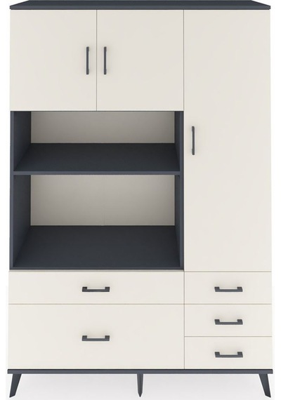 Hyperion Dolap 7 Raflı 5 Çekmeceli 3 Kapaklı 132x44x195 Antrasit-aytaşı/aytaşı Aytası/aytası Hyperion Dolap 7 Raflı 5 Çekmeceli 3 Kapaklı 132x44x195 Antrasit-aytaşı/aytaşı Aytası/aytası