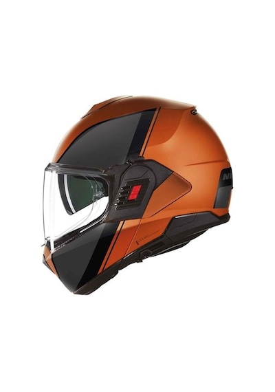 Nolan N120-1 Verniciatura Speciale 343 Çene Açılır Kask Siyah - Turuncu