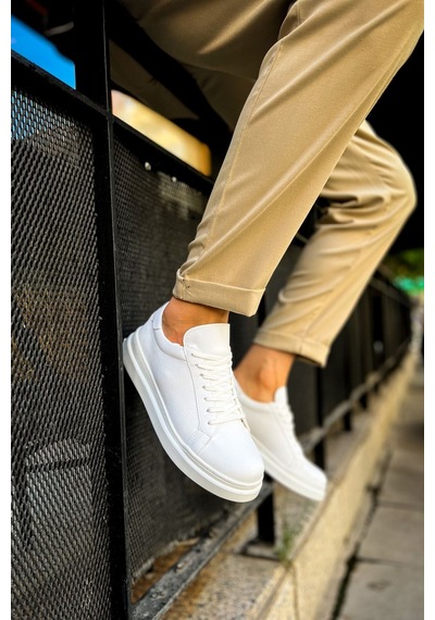 Aymood Mn979 - Santoni Crt Spor Erkek Ayakkabı Beyaz