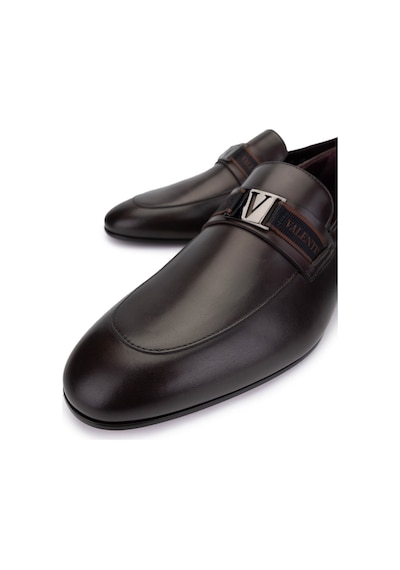 Valentino Valentıno Erkek Hakiki Deri Kahverengi Loafer Ayakkabı 667 20090 Erk Ayk Y23 Brown Kahverengi