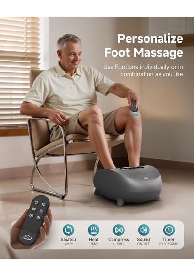 Snailax Elektrikli Ayak Masajı, Shiatsu Ayak Masajı, Isı Derin Yoğurma Silindirleri İle Plantar Fasiit İçin Sıkıştırma, Kadınlar / Erkekler İçin Hediyeler, Ayakkabı Numarası 48 Snailax Elektrikli Ayak Masajı, Shiatsu Ayak Masajı, Isı Derin Yoğurma Silindirleri İle Plantar Fasiit İçin Sıkıştırma, Kadınlar / Erkekler İçin Hediyeler, Ayakkabı Numarası 48