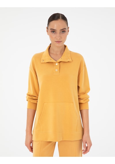 Pierre Cardin Kadın Safran Sweatshirt 50290903-vr043 Safran