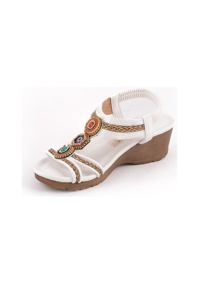 Guja 241-1 Kadın Sandalet Guj-y6-241-1010 Beyaz