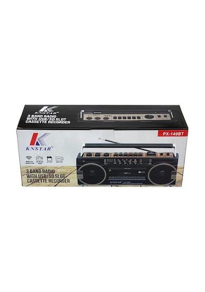 Knstar PX-149BT Bluetooth USB SD FM Kaset Çalar Radyo