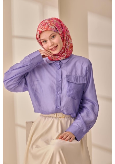 Silk Home Olinda İpek Eşarp 47002-41 Parlak Turuncu, Füme, Gri, Hardal