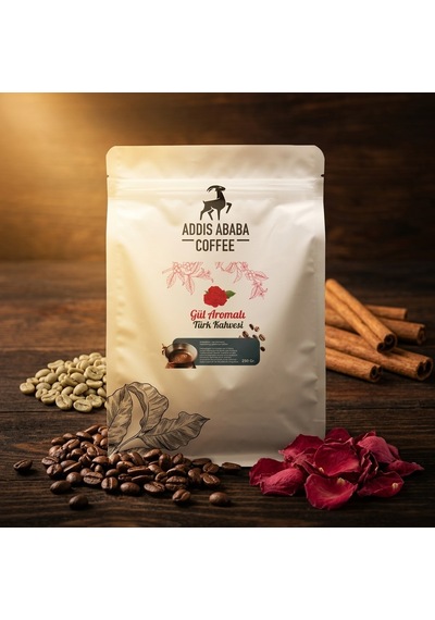 Güllü Aromalı Türk Kahvesi 250 Gr