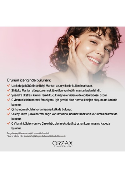 Day2day Collagen Mushroom Glow, Hidrolize Kolajen Peptitleri, Shiitake Ve Reişi Mantarı, Hyaluronik Asit, 30 Saşe