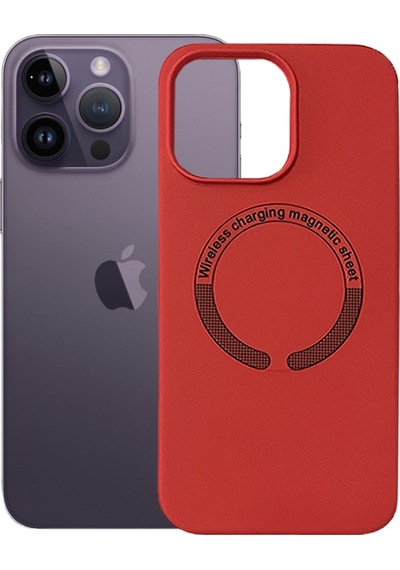 Apple Uyumlu  iPhone 14 Pro Max Kılıf Magsafe Özellikli Lansman Silikon Kapak