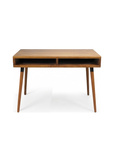 Mobenta Slot Desk Masif Çalışma & Laptop Masası, 2 Gözlü Depolama - 120 Cm, Tk Ahşap