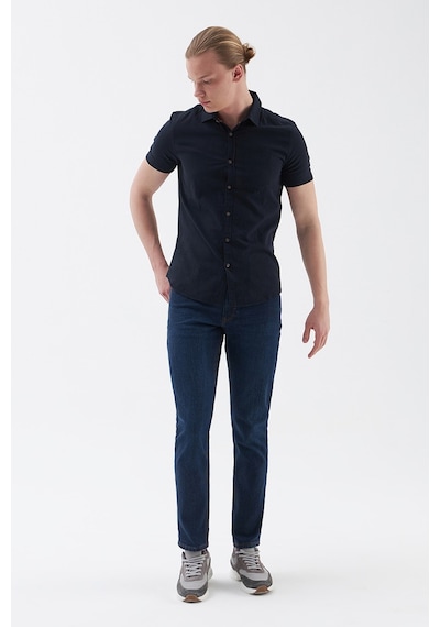 Loft Regular Fit Erkek Kısa Kollu Gömlek Lf2024492 Lacivert